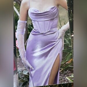Ladivine Lilac Bridesmaid/Prom Dress